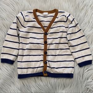 H&M Striped Cardigan Elbow Patch 12-18 Months